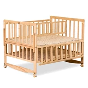 Gỗ tròn cao cấp gỗ thông cung cấp giường bé ngủ trắng bệnh viện hướng dẫn sử dụng Nhật Bản mua giường đôi - Giường trẻ em / giường em bé / Ghế ăn