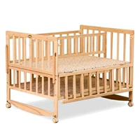 Gỗ tròn cao cấp gỗ thông cung cấp giường bé ngủ trắng bệnh viện hướng dẫn sử dụng Nhật Bản mua giường đôi - Giường trẻ em / giường em bé / Ghế ăn nôi ngủ chung giường