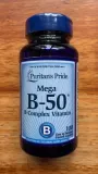 Puritan's Pride Pride Composite B Витамин B-50 народная кислота, содержащая 100 капсул B50