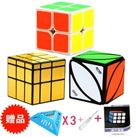 Qiyi Уровень 2 белый + зеркальный черный золото + кленовый лист черный