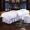 Paul Lorna vẻ đẹp dệt bedspread denim tùy chỉnh LOGO mẫu văn bản in dầu gội đầu massage SPA Bộ đồ giường - Trang bị tấm ga giường spa giá rẻ