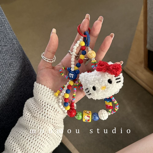 Moumou Studio Plush Girl Cat Cazhu Мобильные телефоны Цепочка мобильных телефонов Цифровой Lanyard Creative Penden
