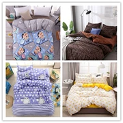 Độc thân chăn quilt đơn mảnh 1,5m giường trắng ký túc xá sinh viên đôi vương miện bút chì nhỏ mới bìa đôi - Quilt Covers