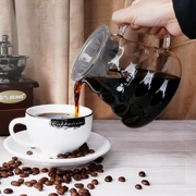 Đám mây cà phê lọc nhỏ giọt thủy tinh chịu nhiệt thủy tinh trà hoa chia sẻ nồi rửa tay thiết bị cà phê