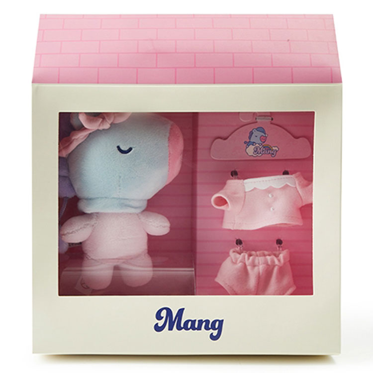 In Stock - Mang Baby Dream Cross Dressing DollBT21 baby DREAM series Plush Doll Cross dressing Doll doll lovely automobile Key buckle Bag Pendant