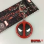Anime Anime Marvel xung quanh Dead Waitress Deadpool Logo Alloy Keychain Keychain hình sticker