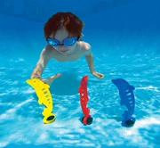 Trẻ em hồ bơi bé hồ bơi dụng cụ dạy học Lặn tay bắt cá vòng cỏ dính cá heo chơi nước đồ chơi lặn dưới nước