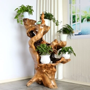 Phong hóa tự nhiên phong hóa chết gỗ rắn gốc gỗ khắc khung ban công phòng khách gỗ tự nhiên trang trí - Các món ăn khao khát gốc