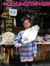 Декоративный веер 【南京馆】高淳特产羽毛扇 陈记扇荘 自产自销 京剧孔明扇