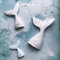 Ароматерапия DIY материалы/инструменты candle.lab | 美人鱼尾巴diy香薰石膏蜡烛扩香石手工硅胶模具16