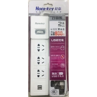 Huntkey/航嘉 SSH404 2 метра с двойным USB -портом для дверей для защиты детей Бесплатная доставка Бесплатная доставка