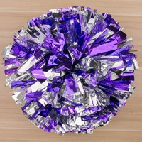 Прямая ручка одно среднее число (фиолетовое смешанное серебро)