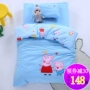 Bông ba mảnh giường giường bông bé bé xin nhập học của trẻ em trong nhà trẻ ngủ trưa chăn Liu Jiantao - Bộ đồ giường trẻ em 	bộ chăn ga cho bé trai	