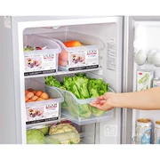 Ròng rọc tủ lạnh lớn hộp lưu trữ nhà bếp thực phẩm nhà kho trái cây hộp nhựa lưu trữ rau C - Đồ bảo quản