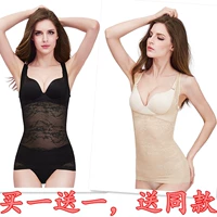 Tingmei Yuya cơ thể điêu khắc siêu mỏng sau sinh dạ dày bụng mùa hè vô hình corset vest eo giảm béo đồ lót nữ áo ngực hở lưng