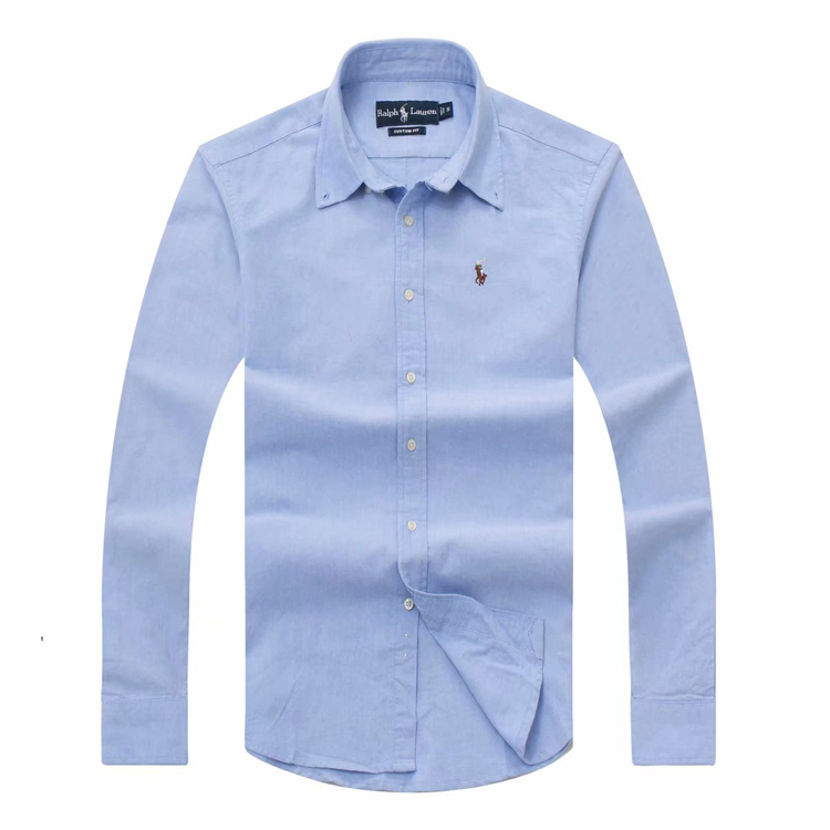Sky Blueman white shirt male Long sleeve Spring and Autumn business affairs pure cotton oxford Easy to wear shirt Self cultivation Paul formal wear jacket