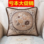 Phong cách châu Âu sofa đệm gối bìa lõi chứa gỗ hồng mộc Trung Quốc đệm vuông cao cấp nhà sang trọng phòng khách lớn - Trở lại đệm / Bolsters