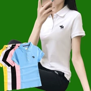 Gower T-Shirt ngắn tay của phụ nữ mùa xuân và mùa hè thể thao mới áo sơ mi của phụ nữ golf trang phục jersey cotton polo áo sơ mi