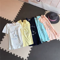 Mùa hè phụ nữ ngắn tay bông t- shirt bông hàng đầu đồ ngủ giản dị t- shirt có thể được đeo bên ngoài nhà dịch vụ shop đồ bộ nữ