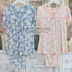 Li và Qian mới đích thực dịch vụ nhà mùa hè sợi tre nữ ngắn tay 7 quần quần đồ ngủ modal kích thước lớn phù hợp với Bộ Pajama