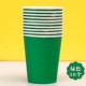 50 бумажных стаканчиков зеленые