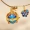 Cloisonne Sachet Ball Bracelet Gói nhỏ rỗng với mặt dây chuyền Vòng tay mặt dây chuyền với một món quà - Vòng đeo tay Clasp vòng tỳ hưu vàng