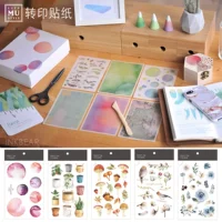 Taiwan MU Lifestyle Print-On Transfer Sticker Sticker Retro Marater