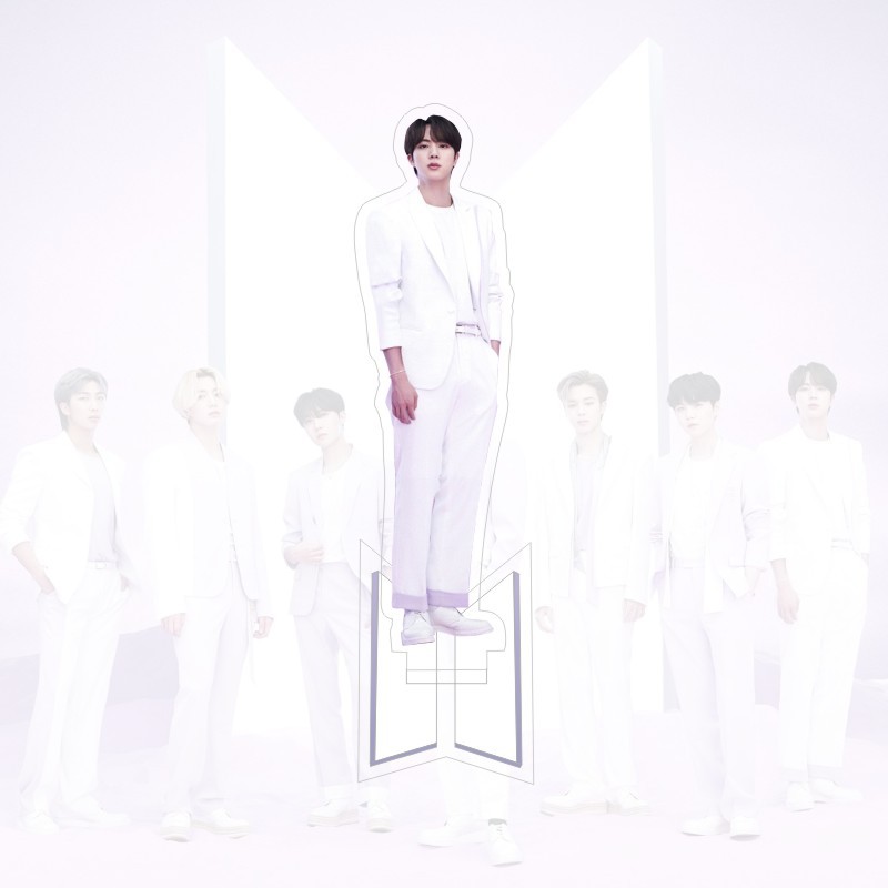 Bulletproof Out / JinBulletproof Youth League BTS Seoul site Set up a brand desktop bus stop plate Jin Taiheng Tian Minguo character periphery Same gift