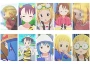 Cuộc phiêu lưu của ba ngôi sao màu Anime Anime ngoại vi xe buýt không thấm nước Thẻ bữa ăn Nhãn dán 10 miếng - Carton / Hoạt hình liên quan sticker trà sữa cute