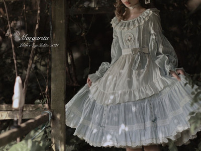 taobao agent Dress, Lolita OP, with short sleeve, Lolita style