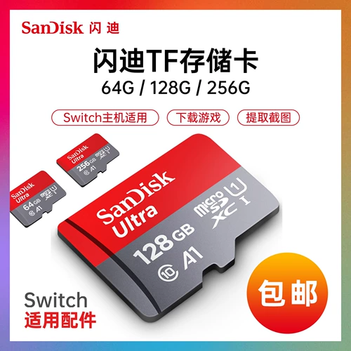 [Бесплатная доставка] Snade Memory SD Card 64 128 256GSWITCH CARD CARD Карта памяти TF HASE CARD CARD