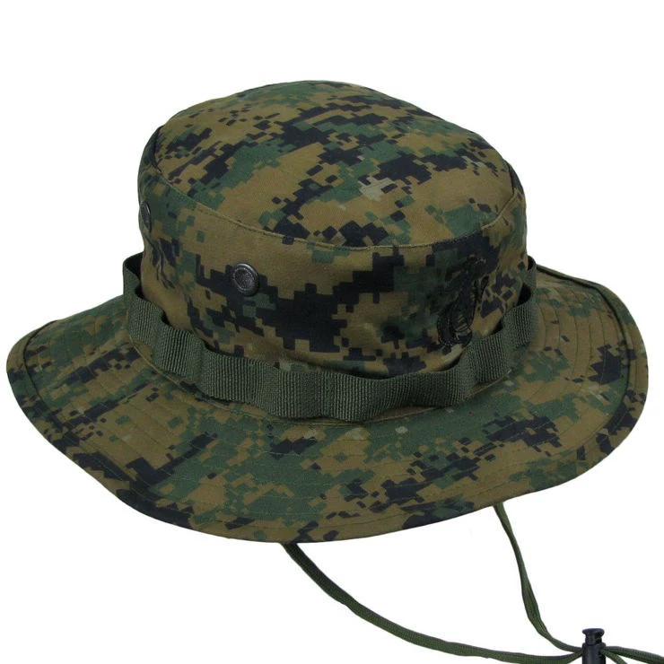 Boutique thể thao ngoài trời ngụy trang quần áo quân đội fan hâm mộ lĩnh vực cung cấp bông vải vòng hat Benni hat mười màu tùy chọn áo thun rằn ri nam