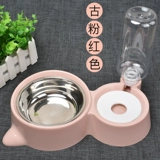 Собачья горшка чаша для кошачья чаша двойная чаша автоматическая питьевая вода для питания горшок для кошачья чаша кошка вода вода Антиочищенная рисовая чаша для животных питомцы