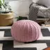 Bazaar Lee Scandinavian phòng khách hiện đại để ngồi Yuen Tun Tun tay dệt thảm sáng tạo futon sofa ottoman phân thay đổi giày của mình goi chu u Gối