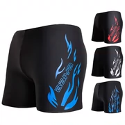 Flame XL đồ bơi dành cho người lớn thoải mái in đồ bơi nam thời trang boxer đồ bơi nam đi biển mùa xuân nóng - Nam bơi đầm