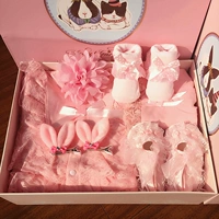 Mùa xuân và mùa hè Mùa hè Trẻ sơ sinh Hộp quà tặng 100 ngày Túi quà tặng Baby Cotton Haber Set Set Princess Full Moon Trăm ngày set hộp quà tặng sơ sinh dành cho bé yêu