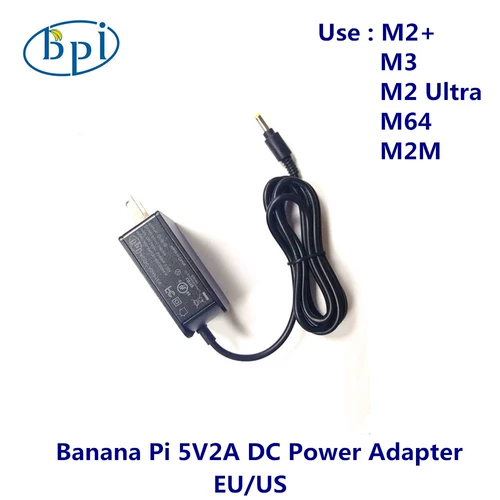 5V/2A DC DC Power Supplage Зарядное устройство Европейское и американское дополнительное банановое пирог M2, M2+, M3, M64