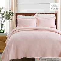 Mỹ bông màu quilting là đơn giản trải giường ba mảnh đơn đôi điều hòa không khí là đồng bằng chần chăn mỏng drap giường everon