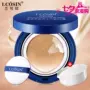 Lan Kexin men air cushion BB cream concealer mụn mark trang điểm nude trang điểm dạng lỏng kem nền tự nhiên mỹ phẩm màu thật dưỡng môi cho nam