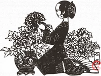 Карта цветов сердца (37*28 см) Отправить красную бумагу