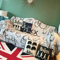 Beatles Beatles Band Band Linen Pillow Dofa Cushion следуйте