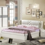 Phòng ngủ một mét tám giường cửa trượt tủ quần áo bộ nội thất nhà ở kết hợp tấm trắng đơn giản Trung Quốc đặt gỗ sofa gỗ hiện đại