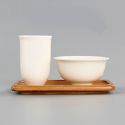 Bộ tách trà Kung Fu Nếm Cup Cup thơm lừng Bộ 1 Wen Xiang Cup +1 Cup Cup +1 Cup Cup Chủ bằng gốm - Trà sứ