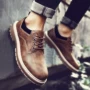 Giày mùa thu và mùa đông nam phiên bản Hàn Quốc của xu hướng giày thông thường thoáng khí mang giày đế thấp để giúp giày ủng nam Martin retro giày xuất khẩu