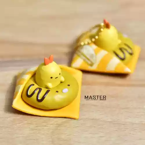 Игра с едой, мультяшный пончик, кукла, подвеска