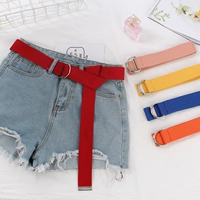 Цветной длинный ремень, универсальные брендовые штаны для школьников для отдыха, в корейском стиле, простой и элегантный дизайн, сделано на заказ
