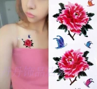 Nữ Hình xăm không thấm nước Nhãn dán hình con bướm nhỏ Hoa mẫu đơn Hoa Sexy Cơ thể Hình xăm Hàn Quốc Nhãn dán hình xăm dán hoa hồng