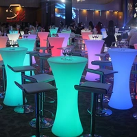 Led dạ quang cao bàn thanh bàn ghế sáng tạo đồ nội thất sáng thanh bàn Đài Loan bàn cà phê phân - Giải trí / Bar / KTV ghế quầy bar hiện đại