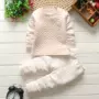 Trẻ sơ sinh 1-2-3 tuổi mùa xuân và mùa thu mùa đông clip mỏng cotton nhiệt đồ lót thiết lập nam và nữ bé mùa thu quần áo đồ ngủ quần giữ nhiệt bé trai