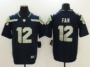 Quần áo bóng bầu dục huyền thoại phiên bản thêu tay ngắn cỡ lớn thể thao hip-hop nam Seahawks Seahawk 12 # FAN - bóng bầu dục Mua bóng bầu dục
